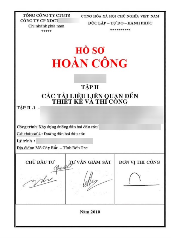 Thủ tục và hồ sơ cần thiết để lập báo cáo hoàn công công trình- Thành Công Việt Nam