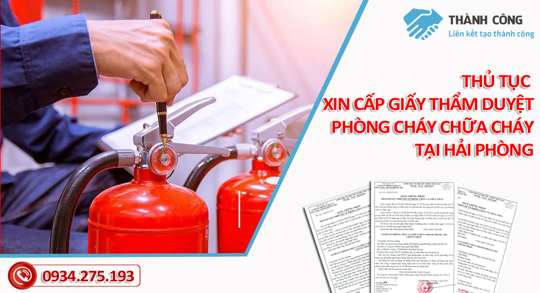 Thủ tục xin cấp giấy thẩm duyệt PCCC tại Hải Phòng - Thành Công Việt Nam