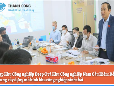 [Hải Phòng] Đề xuất nội dung xây dựng mô hình khu công nghiệp sinh thái